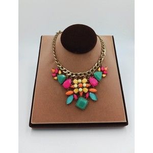 New York & Co Neon Chunky Statement Necklace
